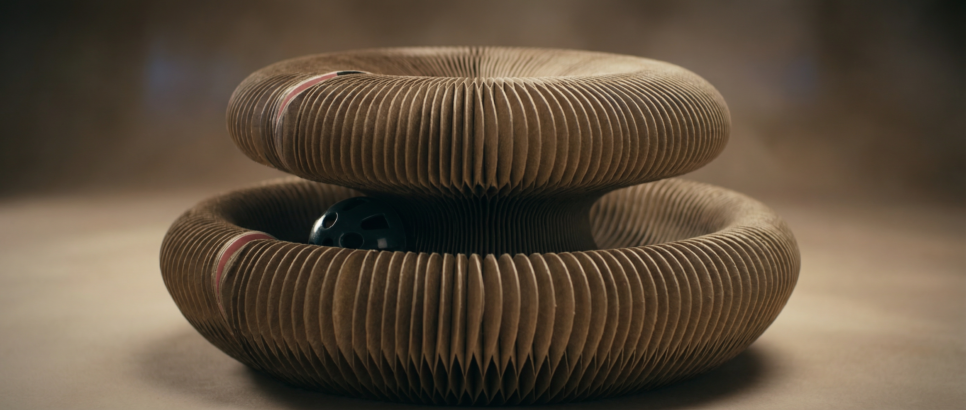KittyLoop™ accordion scratcher cat toy detail